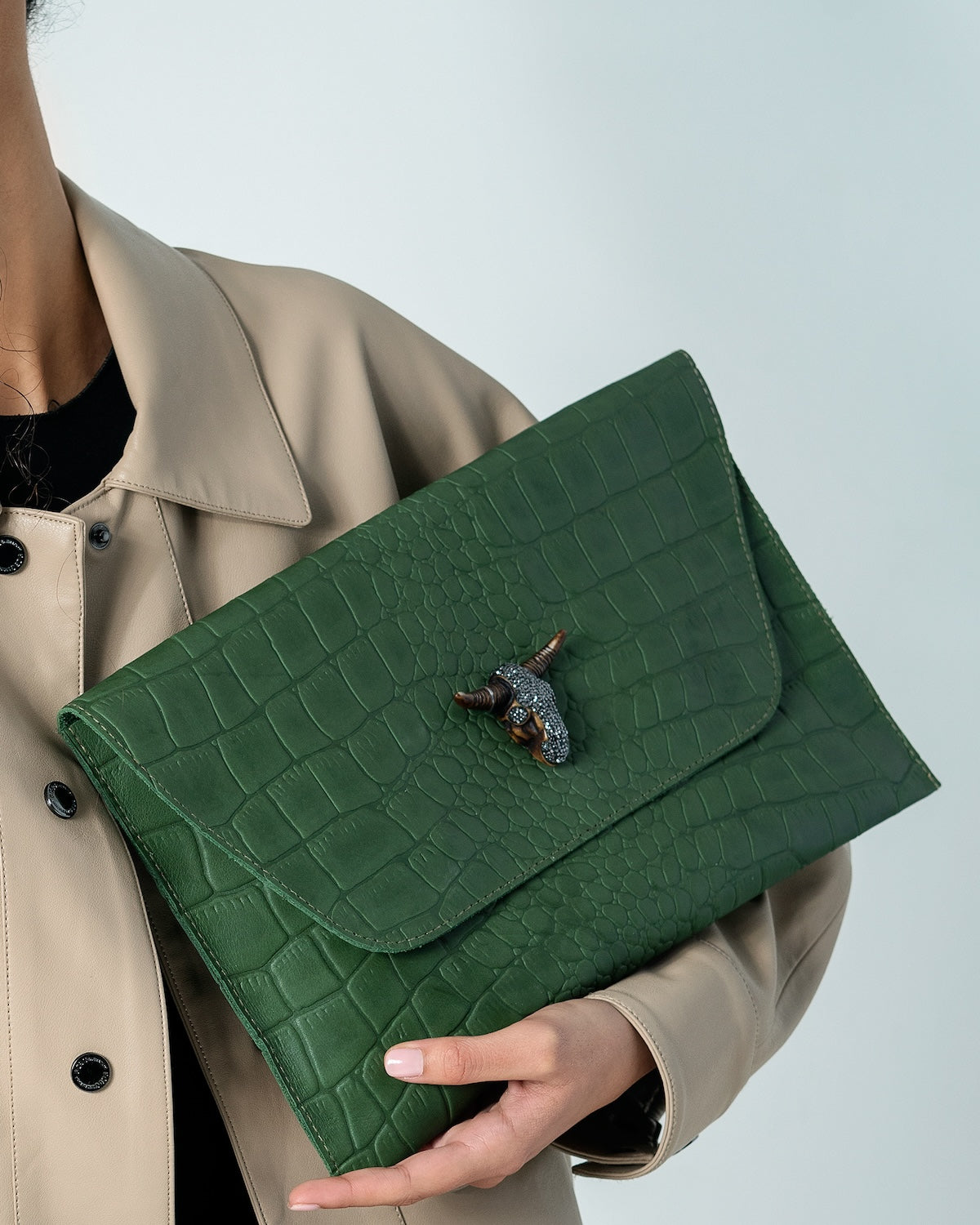 Croco Clutch