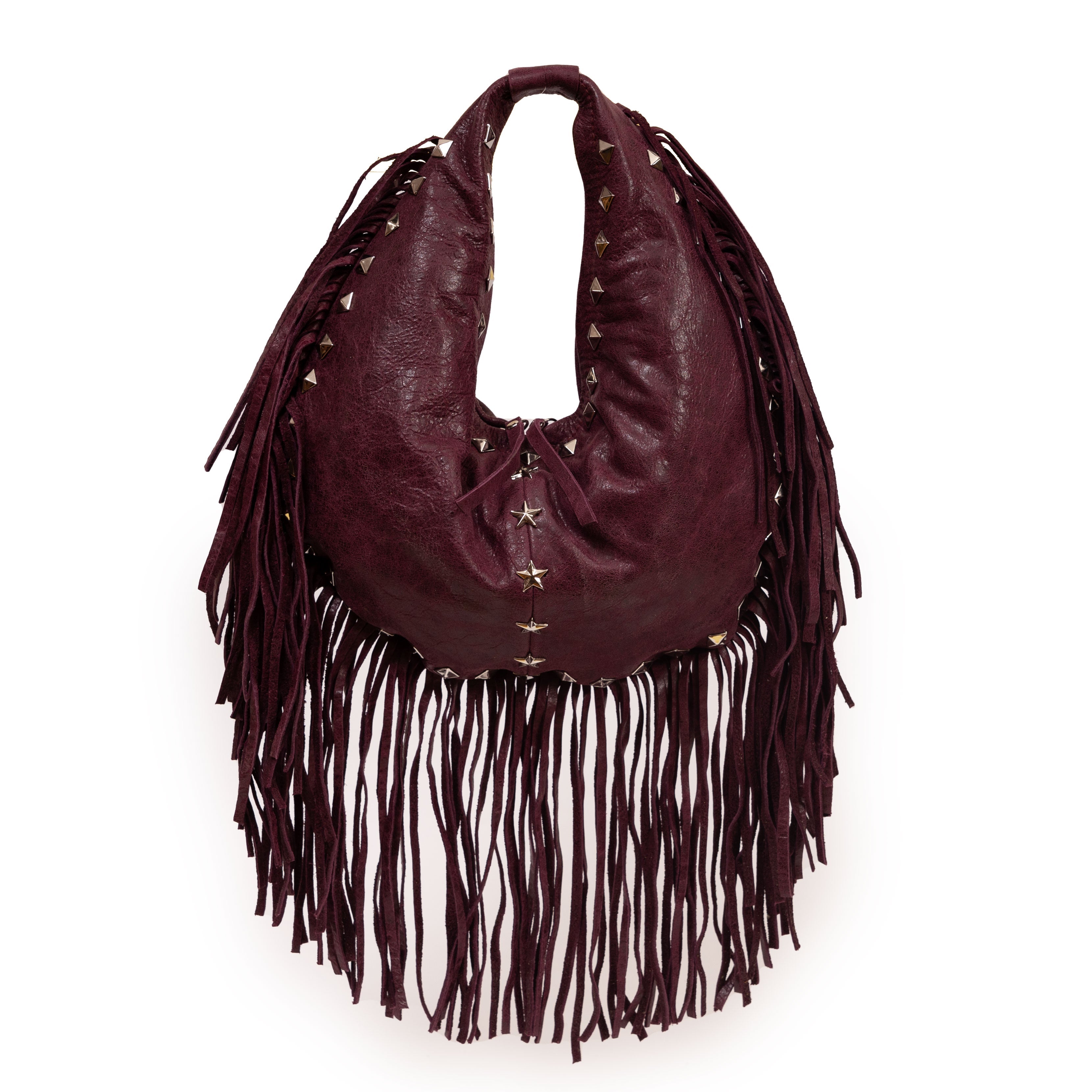Midi Crescent Texan Bag with Fringes