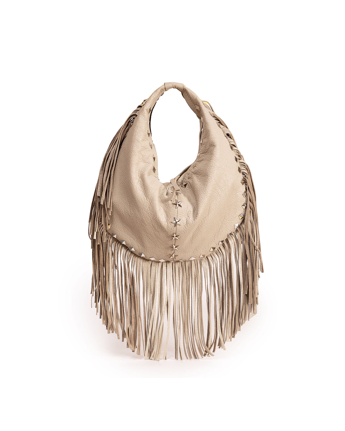 Midi Crescent Texan Bag with Fringes